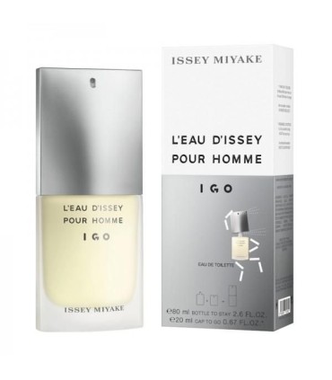 Issey Miyake L eau D Issey pour Homme Eau de Toilette 100ml. Limited Edition IGO Bottle to Stay 80ml. + 20ml. Cap to go