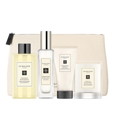 Jo Malone Wood Sage & Sea Salt Cologne Eau de Cologne 30ml. + Lime Basil & Mandarin Body and Hand Wash 100ml. + English Pear & F
