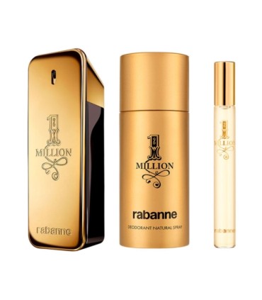 Paco Rabanne 1 Million Eau de Toilette 100ml. + Eau de Toilette 10ml. + Deodorant Spray 150ml. ZESTAW