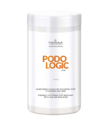 Farmona PODOLOGIC ACID Silnie zmiekczająca sól do kąpieli stóp z kwasami AHA i BHA 1400g.