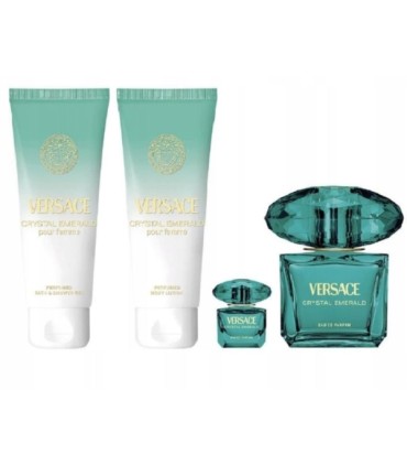 Versace Crystal Emerald Eau de Parfum 90ml + Body Lotion 100ml. + Shower Gel 100ml. + Eau de Parfum 5ml. ZESTAW