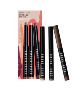 Bobbi Brown SET Swipe And Go Eye Trio: Long-Wear Cream Shadow Stick 1,6g. Golden Pink + Long-Wear Cream Shadow Stick 1,6g. Smoke