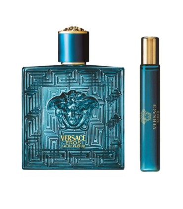 Versace Eros Eau De Parfum 100ml. + Eau De Parfum 10ml. + Kosmetyczka  ZESTAW