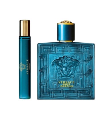 Versace Eros Parfum 100ml. + Parfum 10ml. + Kosmetyczka  ZESTAW