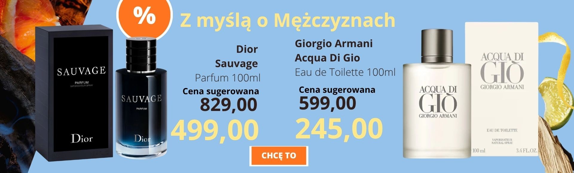 Promocja Acqua Di Gio i Dior Sauvage